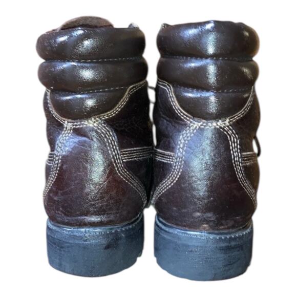 Timberland brown Full Grain Leather Boots Mens Size 9 A1UK1 A2940 - Picture 5 of 8